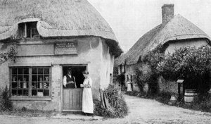 Familienlebensmittelhändler, Ecke von Bradford Peverell, Wessex