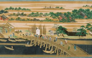 Berühmte Orte des Sumida-Flusses, zweite Hälfte des 18. Jahrhunderts von Unbekannt