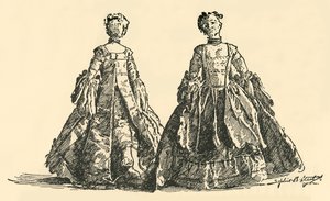 Modepuppe in Taffeta-Watteau-Kleid mit Reifrock, ca. 1750-1800, 1937