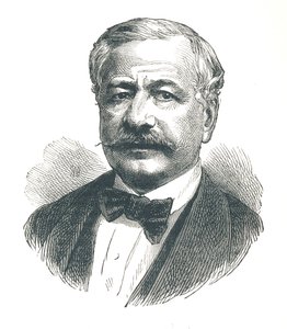 Ferdinand de Lesseps, französischer Diplomat und späterer Entwickler des Suezkanals, 1893