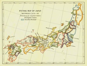 Feudale Karte von Japan zwischen 1573-83, 1903 von Unbekannt