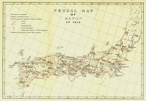 Feudalkarte von Japan im Jahr 1615, 1903