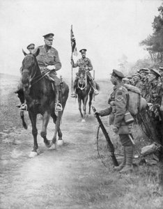 Feldmarschall Douglas Haig inspiziert kanadische Truppen, Drocourt-Queant, 31. August 1918, 1926 von Unbekannt