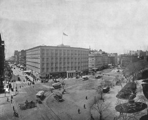 Fifth Avenue und Madison Square, New York, USA, um 1900