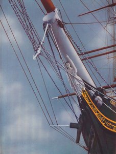 Galionsfigur der berühmten Cutty Sark, Figur der Hexe Nanny, 1936 von Unbekannt