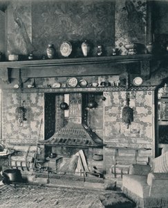 Kamin im Bibliothekszimmer von Mr. Louis C. Tiffany, 1897