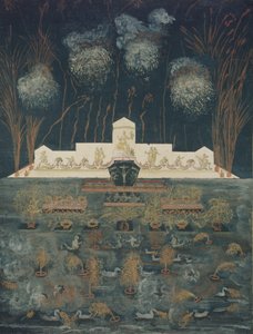 Feuerwerk und Beleuchtung anlässlich des Vertrags von Abo am 15. September 1743