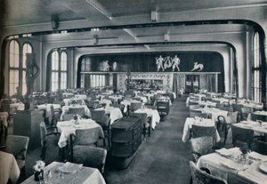 Erste Klasse Speisesaal an Bord der Victoria, 1931
