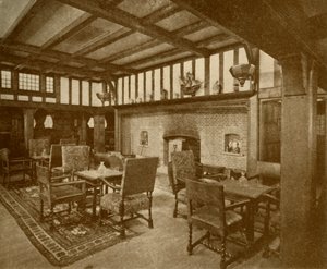 Erste Klasse Rauchsalon im Cunard-Liner Franconia