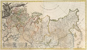 Erste allgemeine Karte des Russischen Reiches, 1745 von Unbekannt
