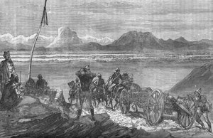 Erster Blick auf Kandahar, ca. 1880 von Unbekannt
