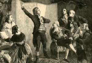 Erstes Singen der Marseillaise durch Rouget De Lisle, 1792, 1890