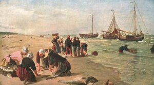 Fische von der Doggerbank, Scheveningen, Holland, 1870, um 1902 von Unbekannt