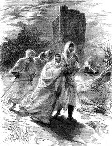 Flucht von Matilda aus Oxford, 1142 von Unbekannt