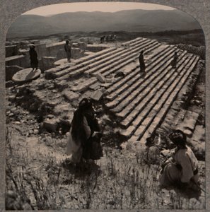 Treppenaufgang, Samaria, um 1900