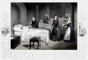 Florence Nightingale im Krankenhaus von Scutari, ca. 1860 von Unbekannt