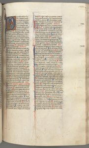 Fol. 233r, Psalm 109, historisierte Initiale D, Gott der Vater und der Sohn..., ca. 1275-1300 von Unbekannt