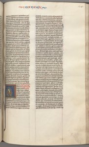 Fol. 341r, Daniel, historiierte Initiale A, Daniel in der Löwengrube, um 1275-1300