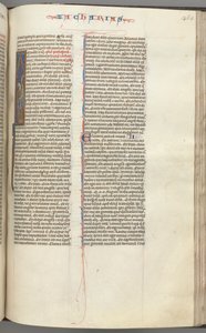 Fol. 365r, Zacharias, historiierte Initiale I, Zacharias mit einer Schriftrolle, ca. 1275-1300