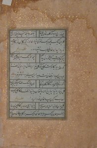 Folio aus einem Manuskript von Mir Ali Shir Nava