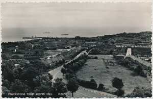 Folkestone von Dover Hill, spätes 19. - frühes 20. Jahrhundert