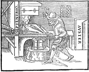 Schmieden eines Magneten, 1600