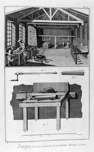 Schmiedewerk, Ofen, Bodenformung, 1751-1777 von Unbekannt