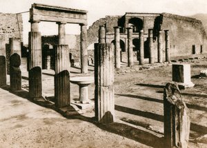 Foro triangolare, Pompeji, Italien, um 1900