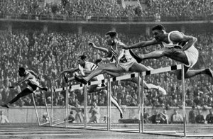 Forrest Towns, amerikanischer Olympiasieger im 110-Meter-Hürdenlauf
