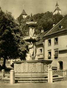 Brunnen, Friesach, Österreich, ca. 1935 von Unbekannt