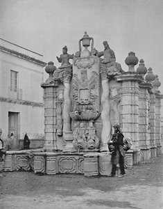 Brunnen der fallenden Wasser, Mexiko-Stadt, um 1897 von Unbekannt