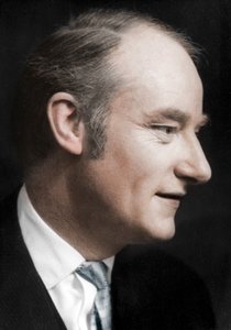 Francis Harry Compton Crick, britischer Mikrobiologe, um 1962 von Unbekannt