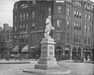 Franklin-Statue, Washington DC, USA, ca. 1900 von Unbekannt