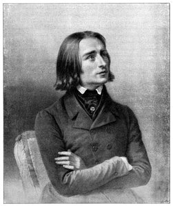 Franz Liszt, ungarischer Virtuose und Komponist des 19. Jahrhunderts