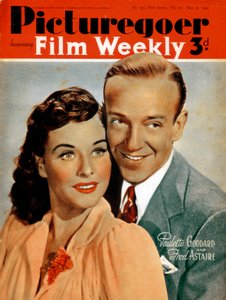 Fred Astaire 1899-1987 und Paulette Goddard 1910-1990, Schauspieler, 1941 von Unbekannt