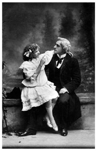 Fred D. Daviss und Flossie Hale Daviss, Schauspieler, um 1890-1919 von Unbekannt