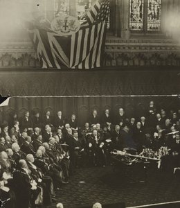 Freiheit der Stadt London verliehen an Theodore Roosevelt in der Guildhall, London von Unbekannt