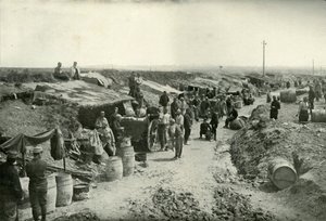 Französische Feldküchen hinter der Frontlinie, 1919