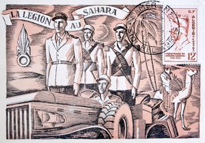 Postkarte der Französischen Fremdenlegion, 1952 von Unbekannt