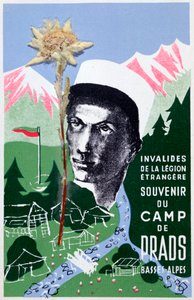 Postkarte der französischen Fremdenlegion, 20. Jahrhundert von Unbekannt
