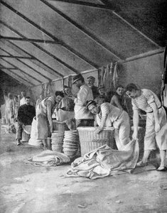 Französische Matrosen in einem Lager in Moudros, Lemnos, Griechenland, 1915