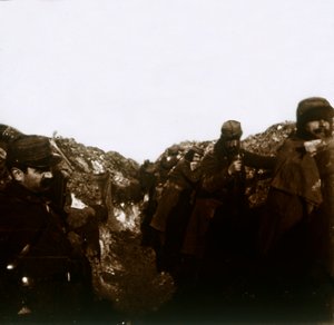 Französische Soldaten in Schützengräben, Vermelles, Nordfrankreich, ca. 1914-1918 von Unbekannt