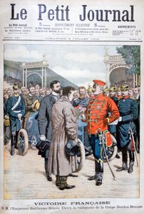 Der Franzose Leon Thery, Gewinner des Gordon Bennett Cups im Autorennen, 1904 von Unbekannt