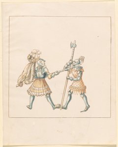 Freydal, Das Buch der Turniere und Turniere von Kaiser Maximilian I: Kämpfe...Tafel 144 von Unbekannt