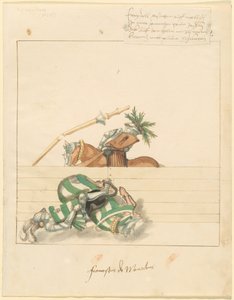 Freydal, Das Buch der Turniere und Turniere von Kaiser Maximilian I: Kämpfe..., Platte 106 von Unbekannt
