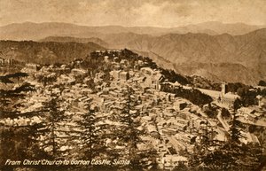 Von der Christ Church zum Gorton Castle, Simla, um 1918-1939 von Unbekannt