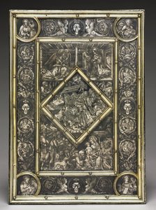 Vorderseite eines Evangelienbuches des französischen Kardinals Jean La Balou 1421-1491, um 1467-1468