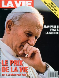 Titelseite von La Vie, Februar 1991