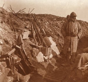 Frontlinie, Vauquois, Nordfrankreich, ca. 1914-1918 von Unbekannt