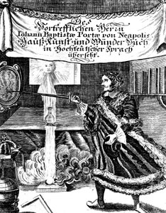 Frontispiz von Magia Naturalis von Johannes Baptista della Porta, 1715